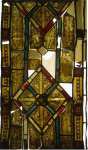 Stained Glass Panel Fragment with an Architectural Pattern 12 - Hermitage